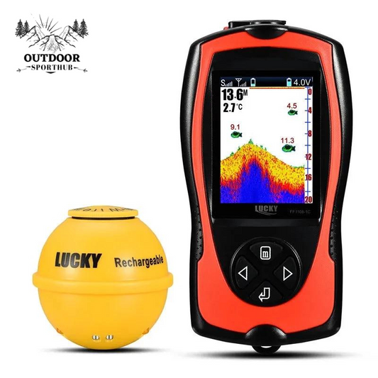 OutdoorSportHub | LUCKY FF1108-1CWLA Rechargeable Wireless Sonar
