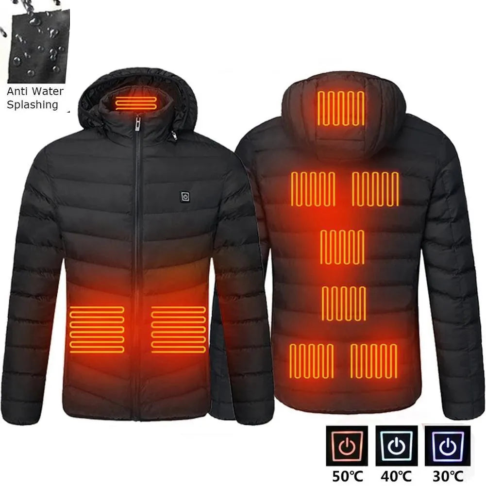 OutdoorSportHub | Men 9 Areas Heated Jacket