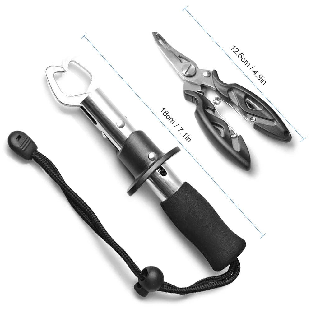 OutdoorSportHub | Multifunctional Stainless Steel Fish Lip Gripper