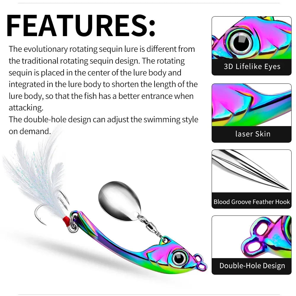 OutdoorSportHub | Spinner Bait 9g 13g 17g Metal Vib Fishing Lure