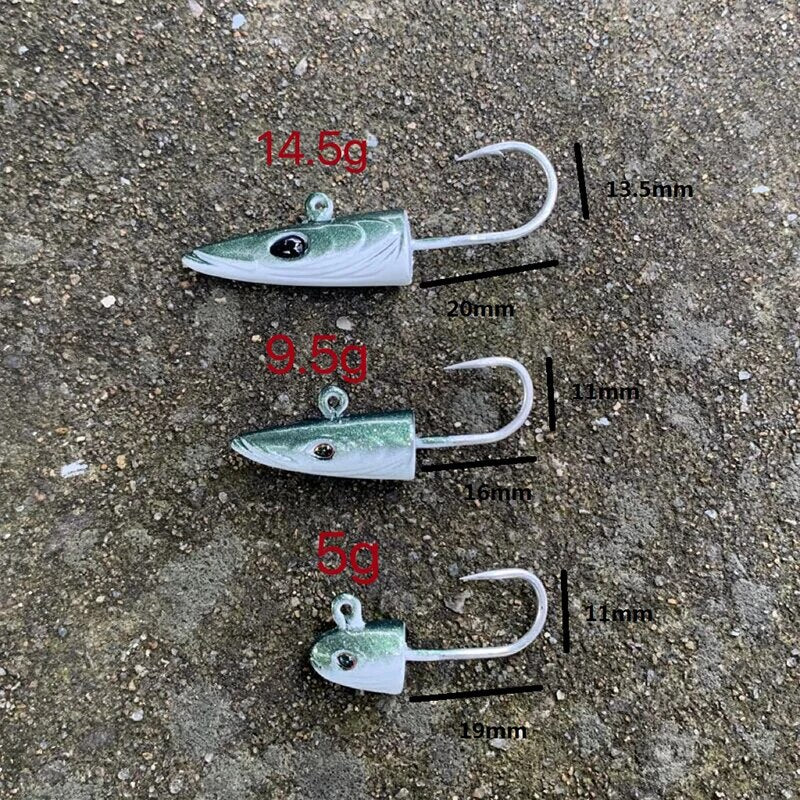 OutdoorSportHub| Soft Fishing Lure Jig Head Hook