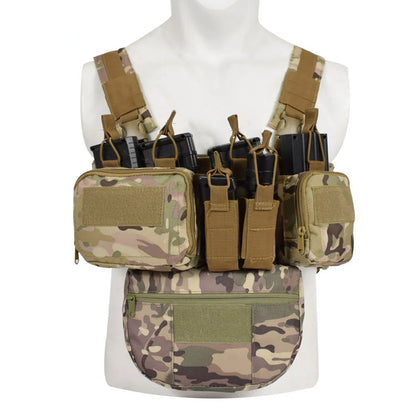 OutdoorSportHub | Tactical TCM Nylon Chest Rig Vest Molle System Waist Bag