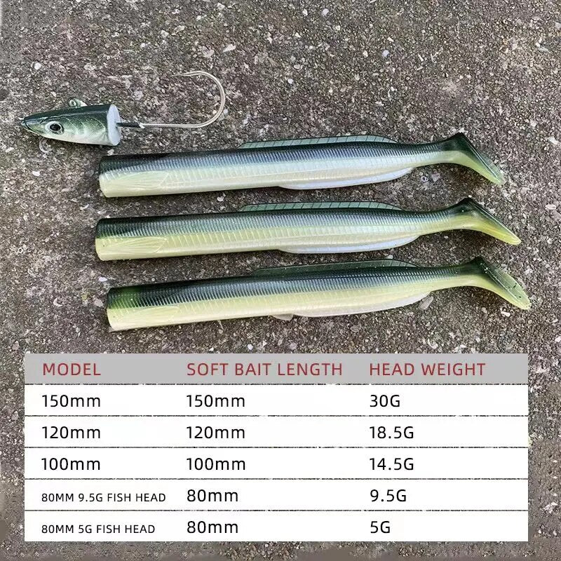 OutdoorSportHub| Soft Fishing Lure Jig Head Hook