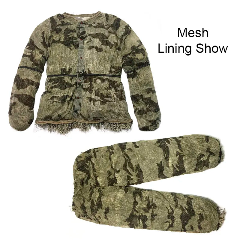OutdoorSportHub | 3D Ghillie Suits Ghillie Yowie Snipe Jacket Pants Head Cover