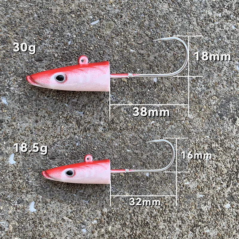 OutdoorSportHub| Soft Fishing Lure Jig Head Hook