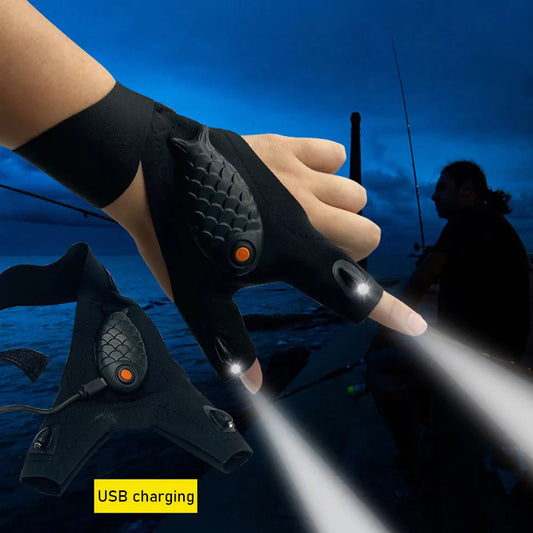 OutdoorSportHub |Rechargeable Flashlight Gloves