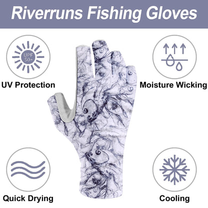 OutdoorSportHub | Fingerless Fishing Gloves