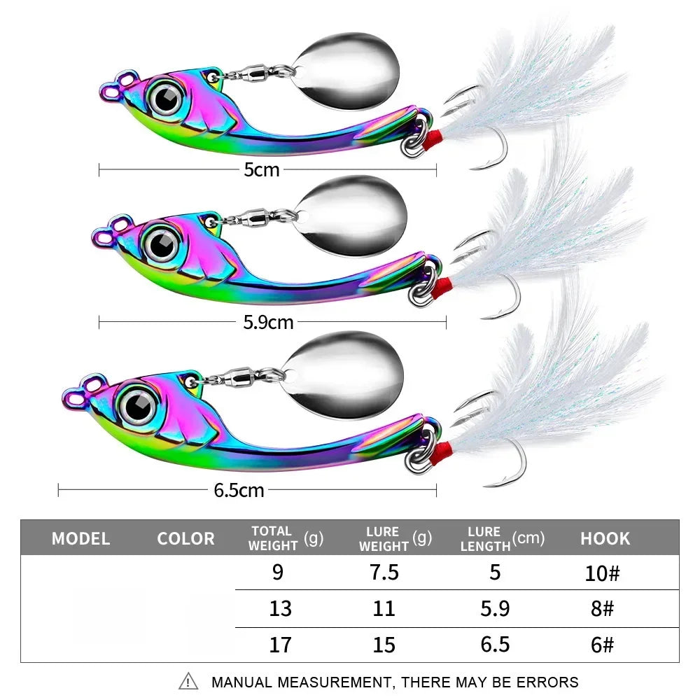 OutdoorSportHub | Spinner Bait 9g 13g 17g Metal Vib Fishing Lure