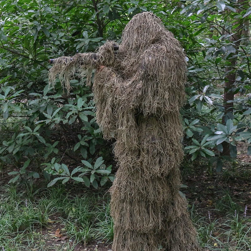OutdoorSportHub | 3D Ghillie Suits Ghillie Yowie Snipe Jacket Pants Head Cover