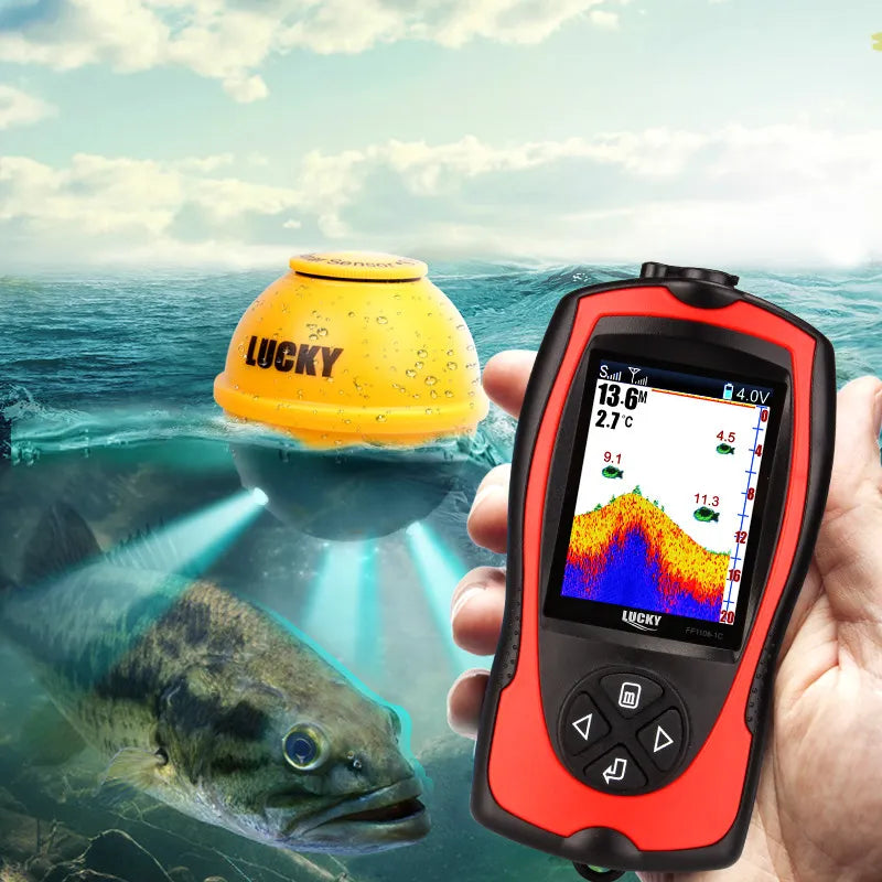 OutdoorSportHub | LUCKY FF1108-1CWLA Rechargeable Wireless Sonar