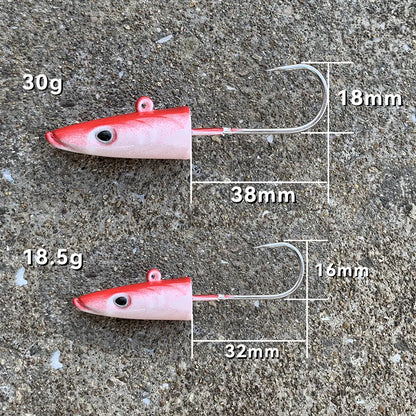 OutdoorSportHub| Soft Fishing Lure Jig Head Hook